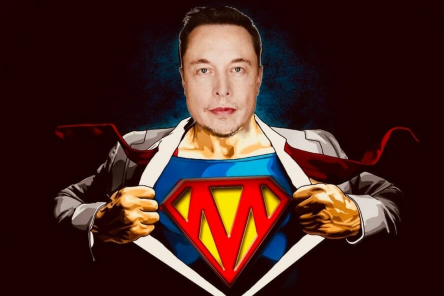 Saint Elon, montre nous le chemin ! – ©Marca