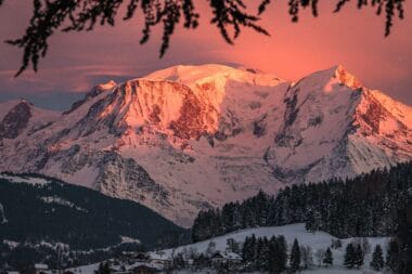Coucher de soleil montagne
